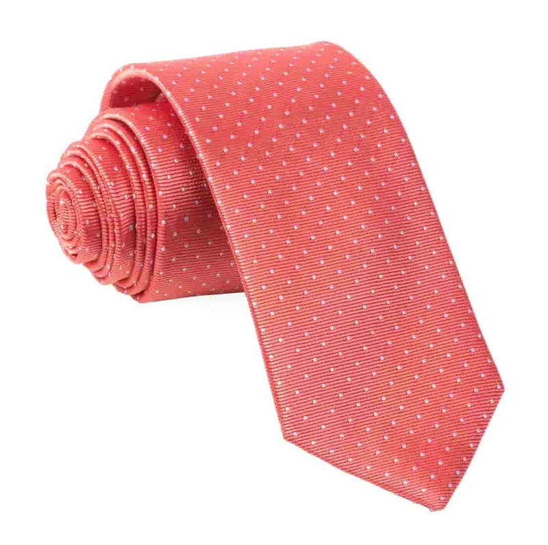 Mini Dots Coral Tie