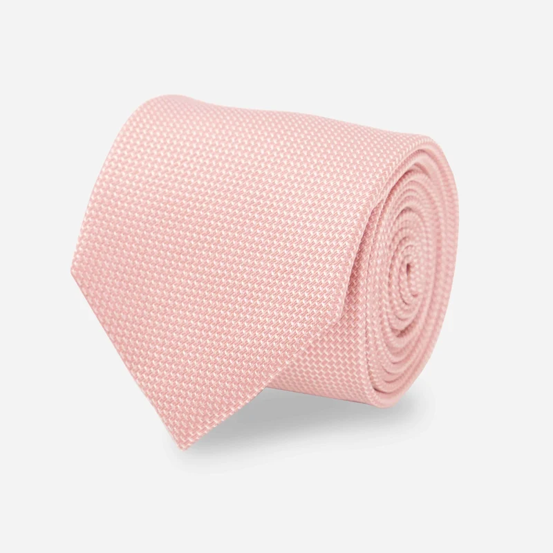 Union Solid Blush Pink Tie