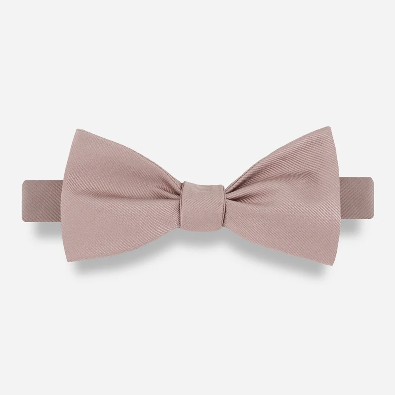 Grosgrain Solid Sandstone Bow Tie