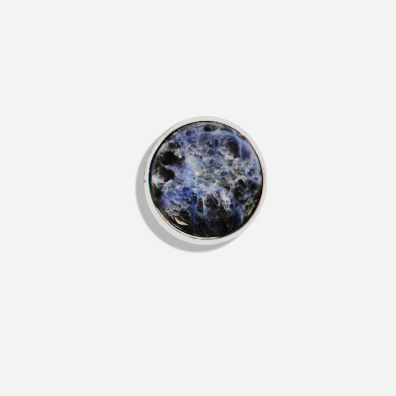 Mountain Stone Navy Lapel Pin
