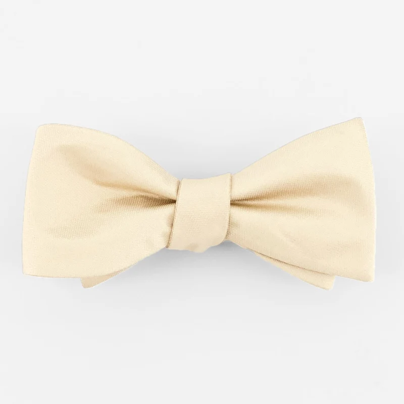 Mumu Weddings - Desert Solid Champagne Bow Tie