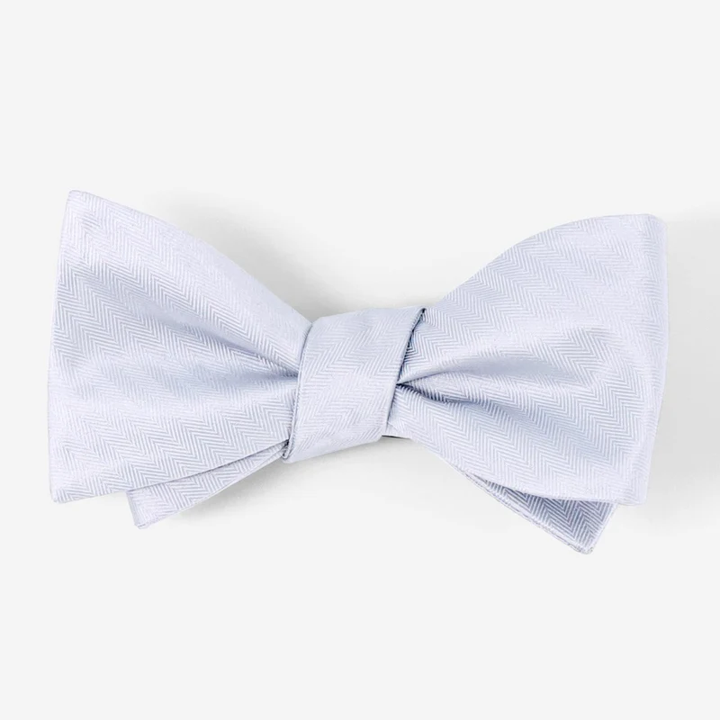 Mumu Weddings - Desert Solid Steel Blue Bow Tie