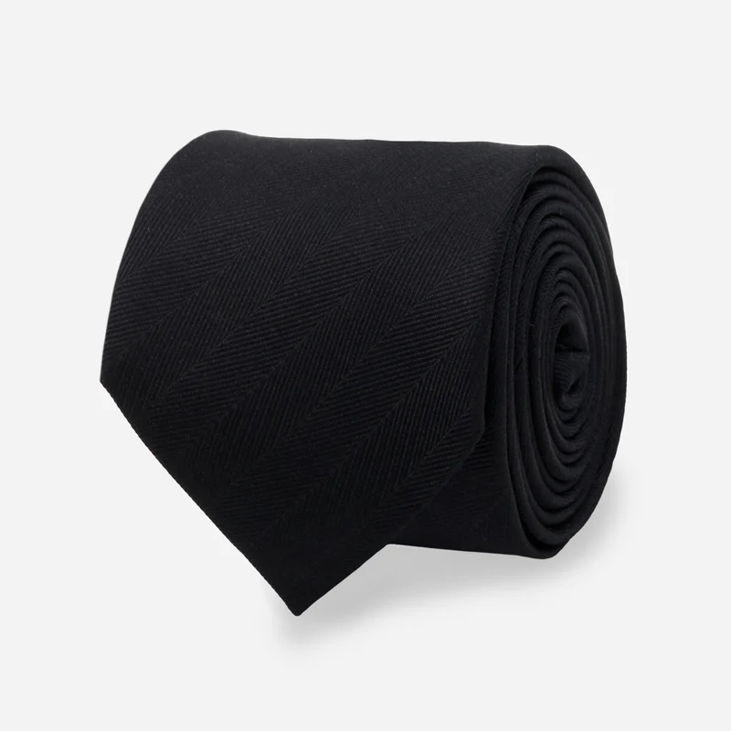 Herringbone Vow Black Tie