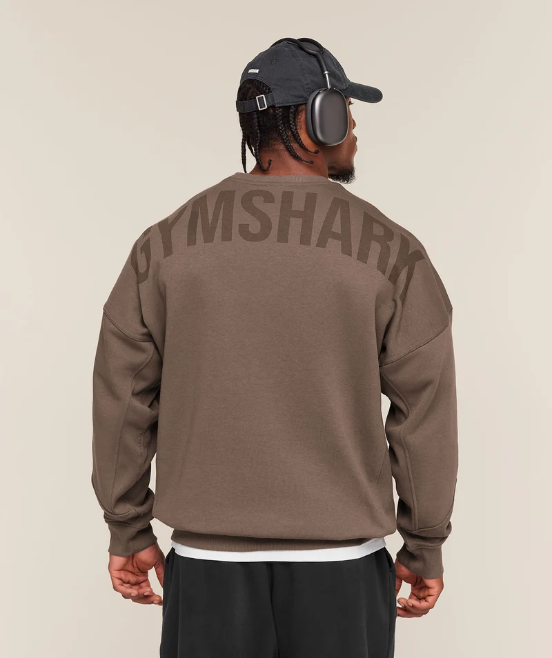 Gymshark Power Crew - Soft Brown