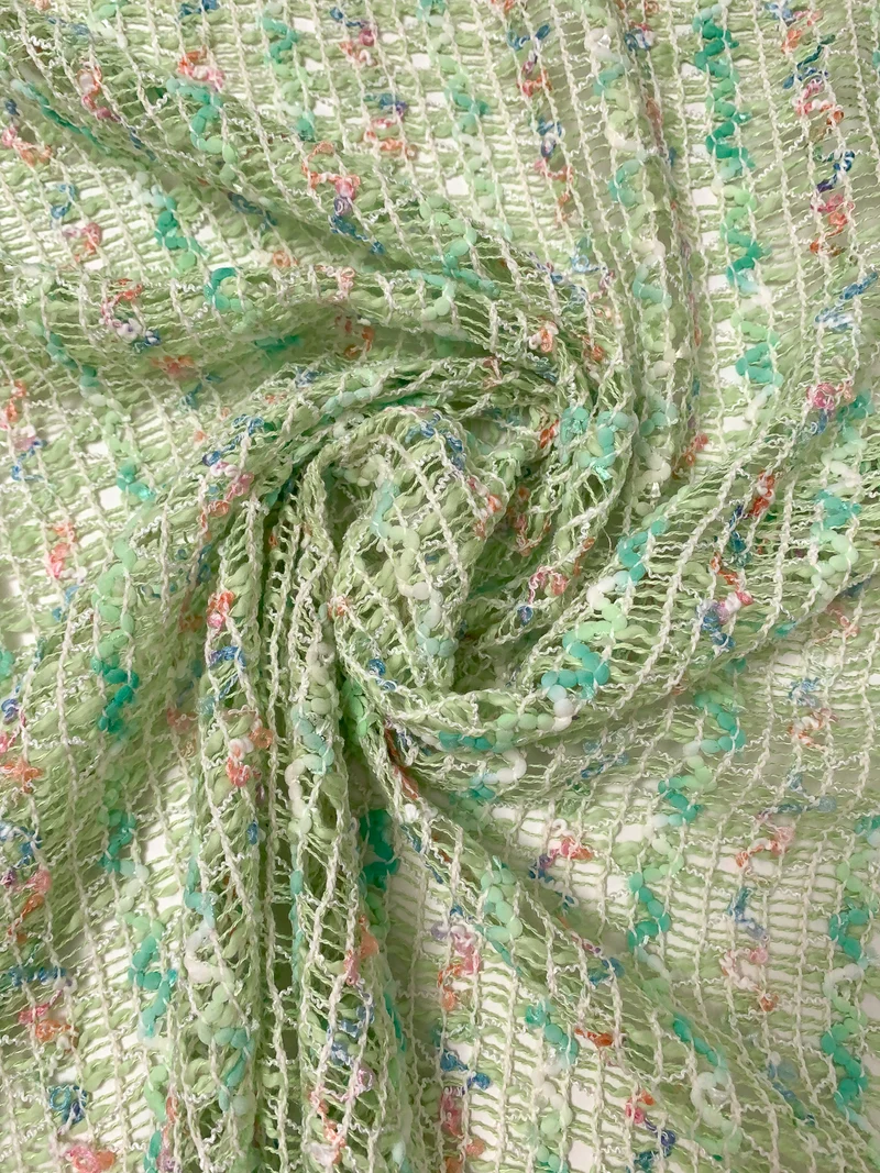 Open-Weave Yarns Novelty - Light Green / Seafoam / Coral / Blue / Ivory