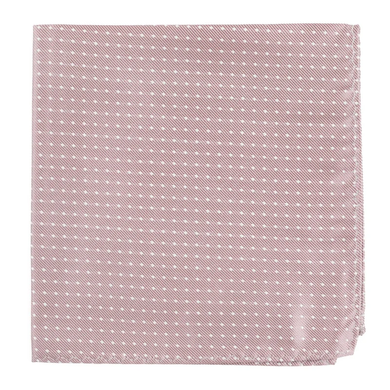 Mini Dots Mauve Stone Pocket Square