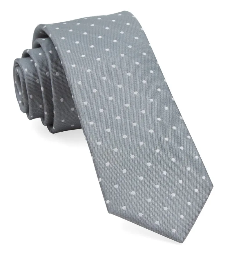 Mumu Weddings - Seaside Dot Silver Sage Tie