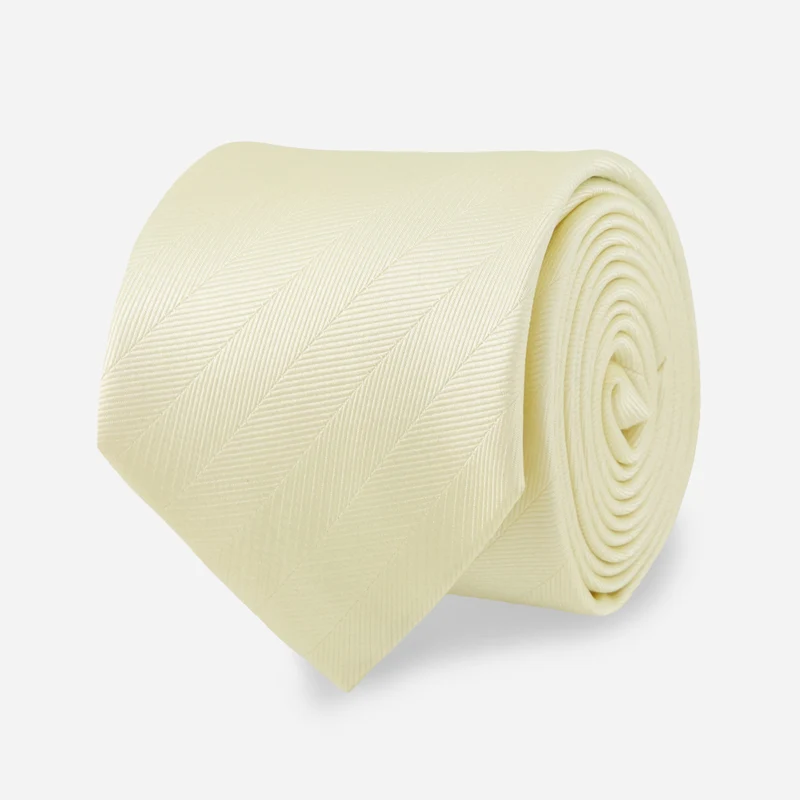 Herringbone Vow Butter Tie