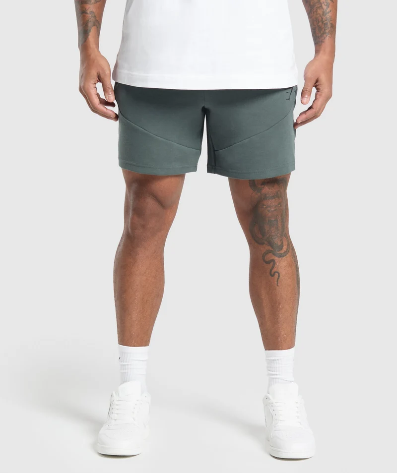 Gymshark Interlock Tech 6" Shorts - Slate Teal