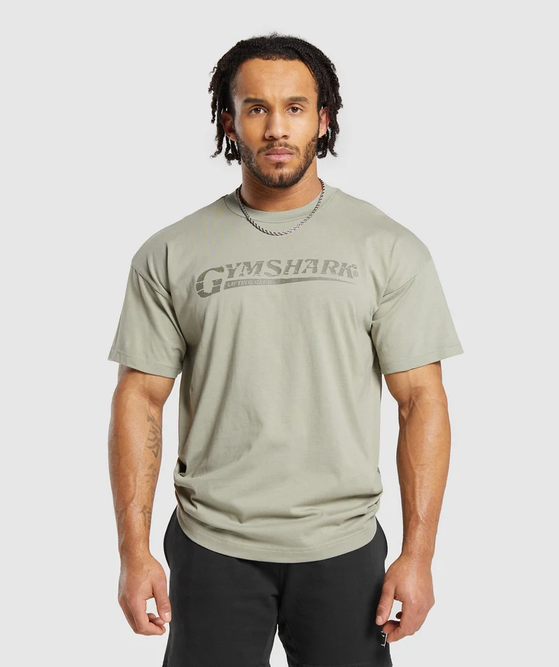 Gymshark Pump Cover T-Shirt - Chalk Green