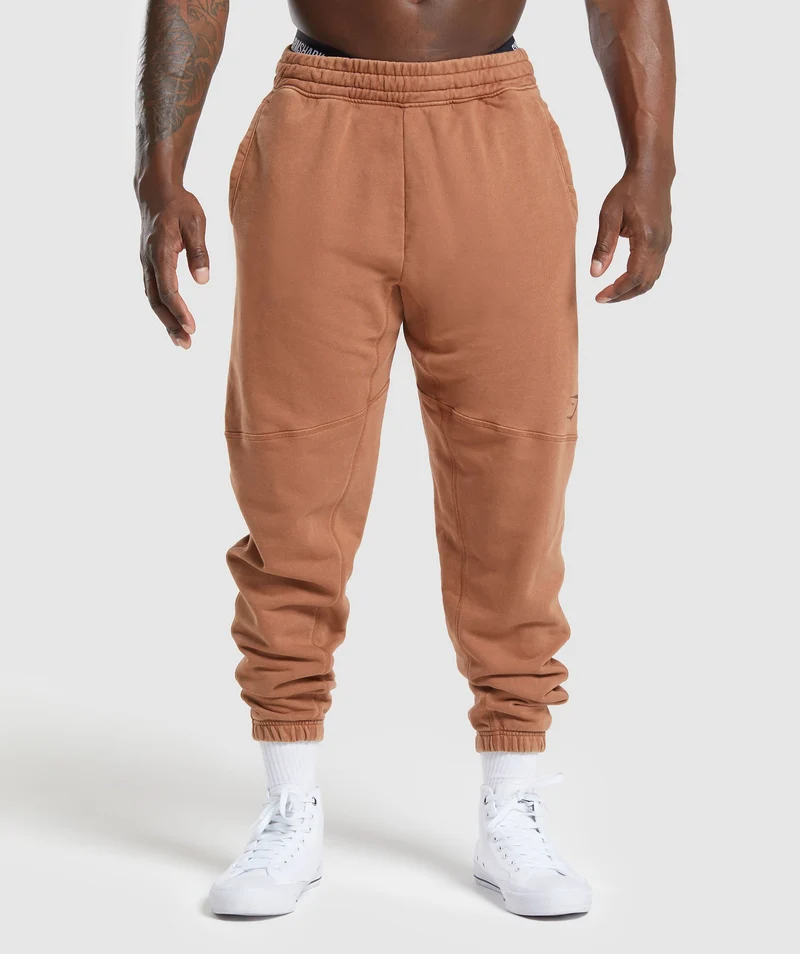 Gymshark Power Washed Jogger - Canyon Brown/Acid Wash Small Ball