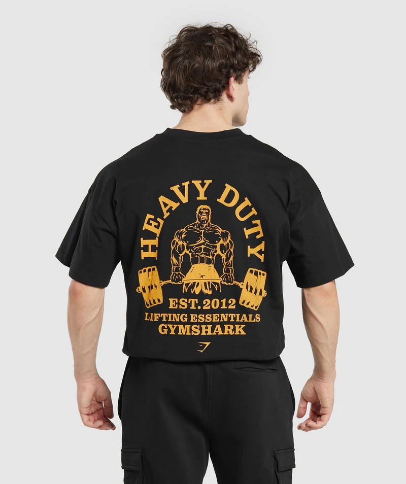 Gymshark Heavy Duty T-Shirt - Black