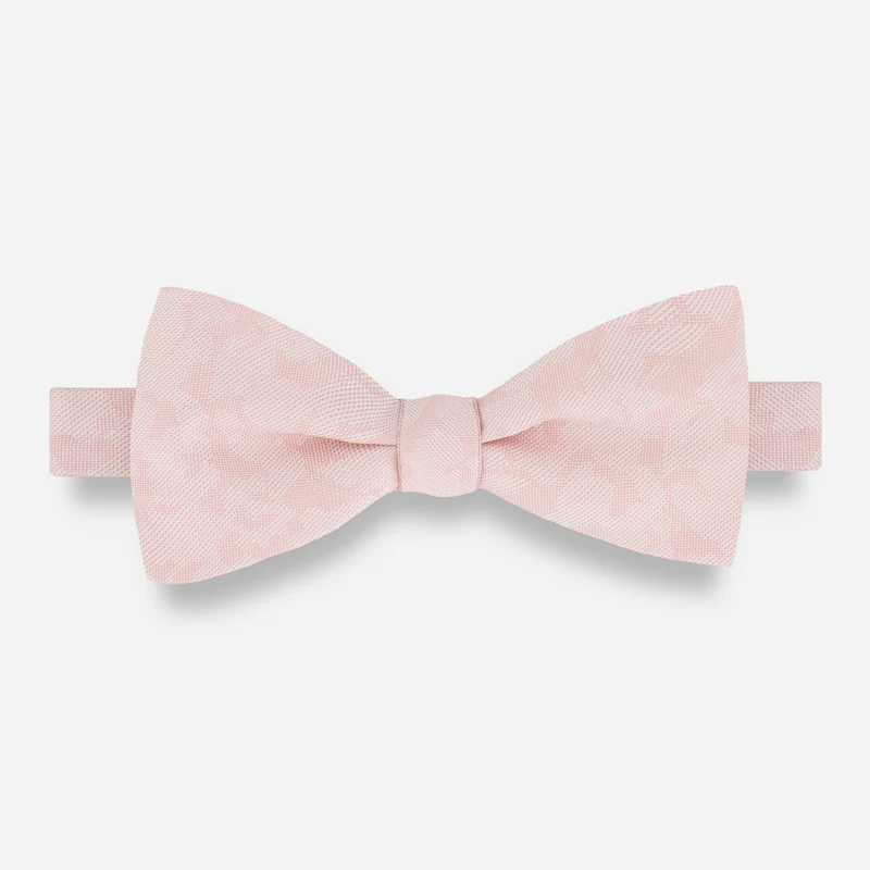 Refinado Floral Blush Pink Bow Tie