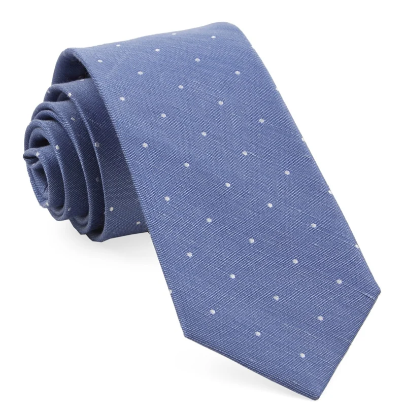Bulletin Dot Light Cornflower Tie