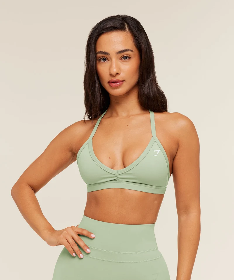 Gymshark Minimal Sports Bra - Haze Green