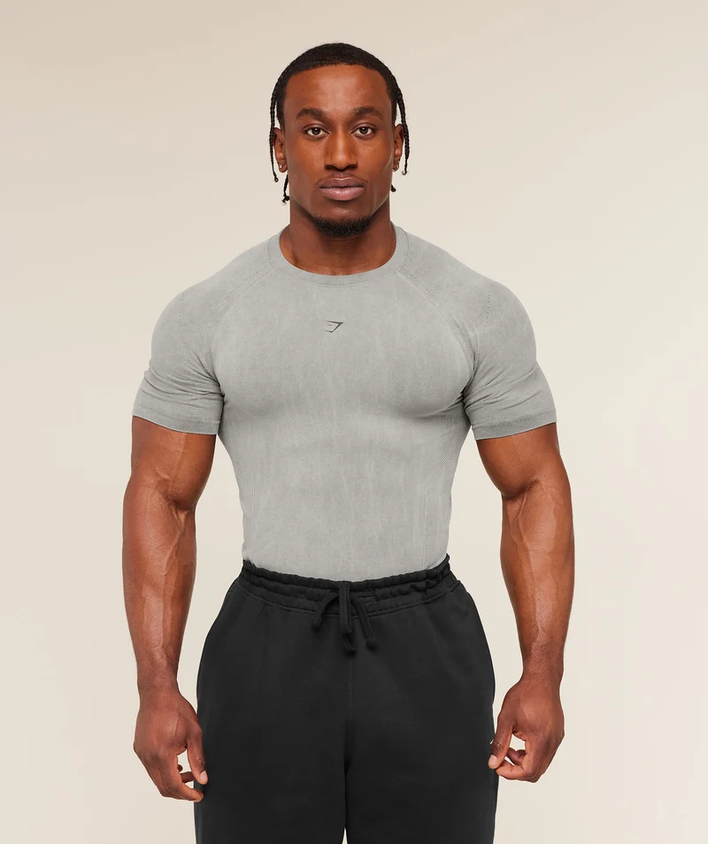 Gymshark Charge T-Shirt - Black/Wash