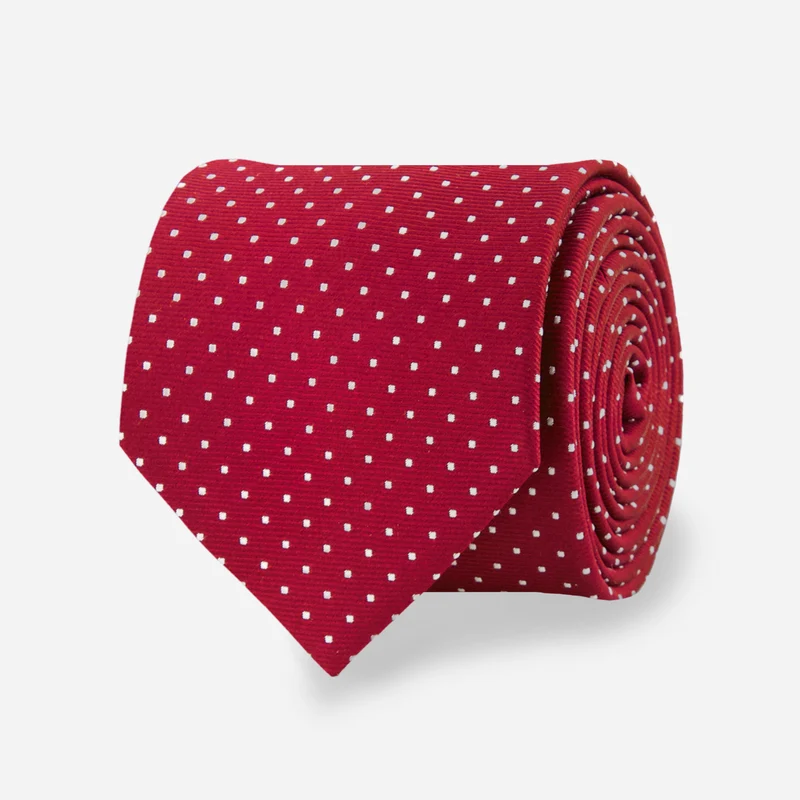 Mini Dots Red Tie