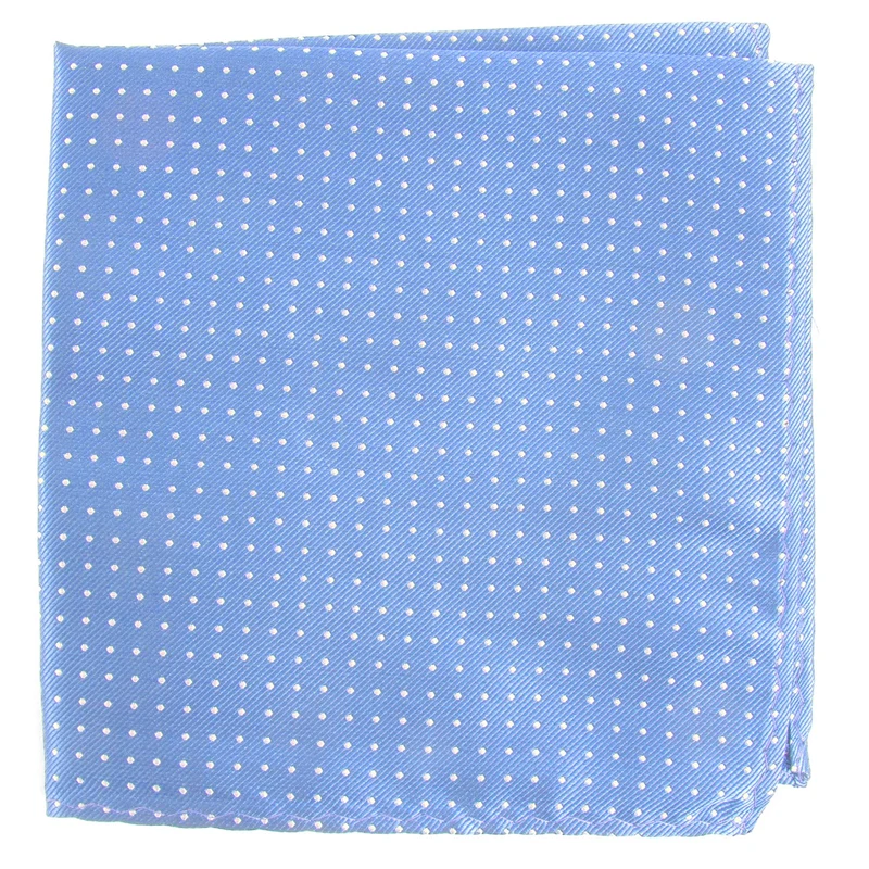 Mini Dots Light Blue Pocket Square