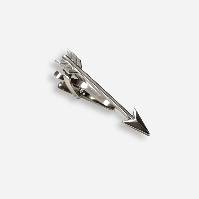 Arrow Silver Tie Bar