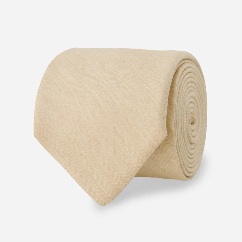 Linen Row Light Champagne Tie