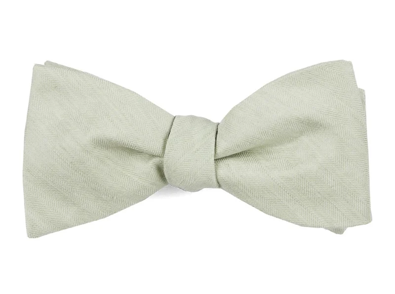 Linen Row Sage Green Bow Tie