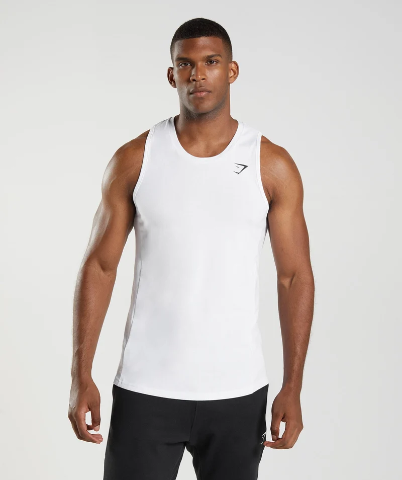 Gymshark React Tank - White