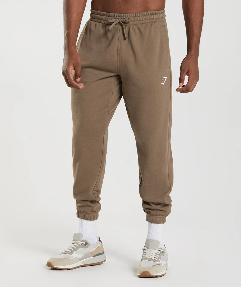 Gymshark Essential Oversized Joggers - Brown
