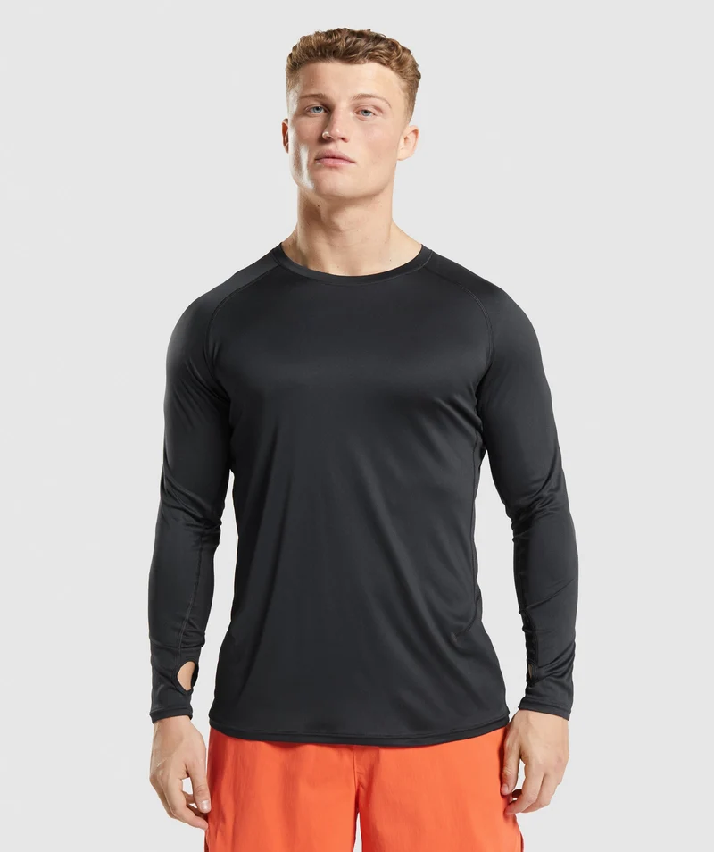 Gymshark Speed Long Sleeve T-Shirt - Black