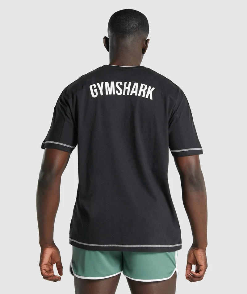 Gymshark Recess Short Sleeve Tee - Black