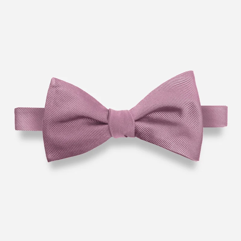 Grosgrain Solid Baby Pink Bow Tie