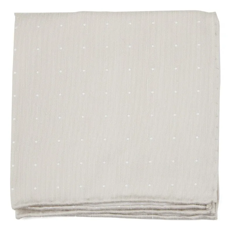 Bulletin Dot Light Champagne Pocket Square