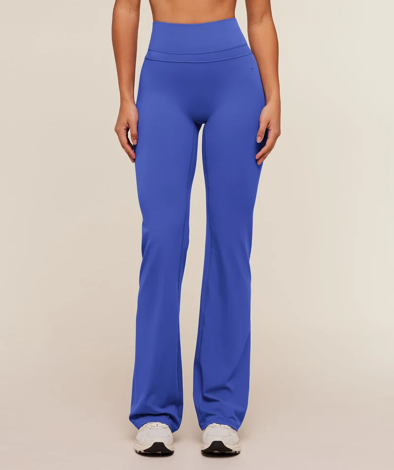 Gymshark Whitney Tall Flared Legging - Force Blue