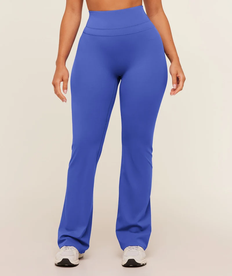 Gymshark Whitney Regular Flared Legging - Force Blue