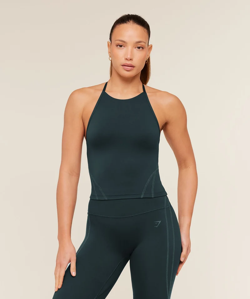 Gymshark Volt Tank Top - Deep Petrol Blue/Stealth Blue