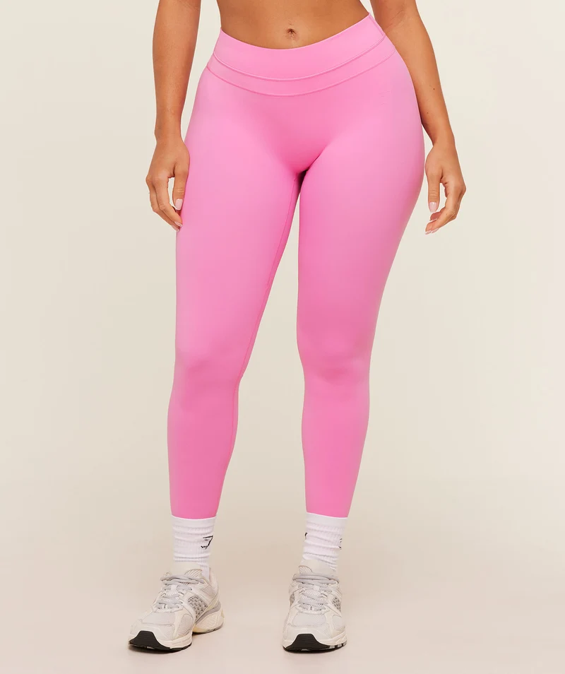 Gymshark Whitney Mid-High Rise Leggings - Focus Pink