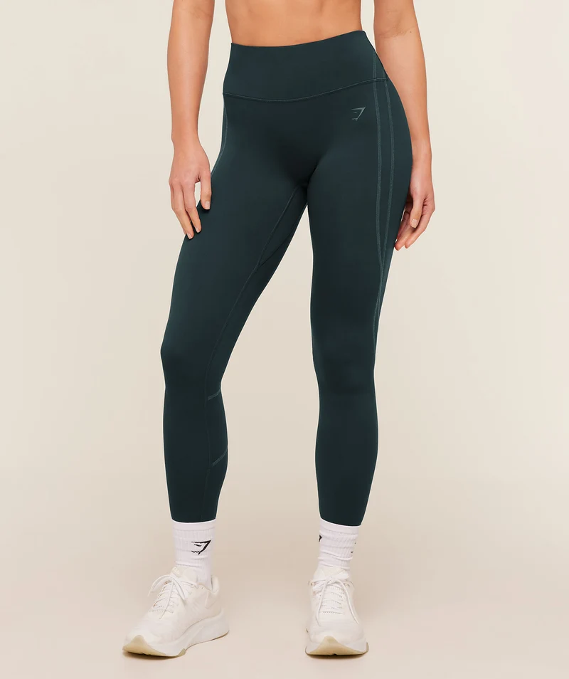 Gymshark Volt Leggings - Deep Petrol Blue/Stealth Blue