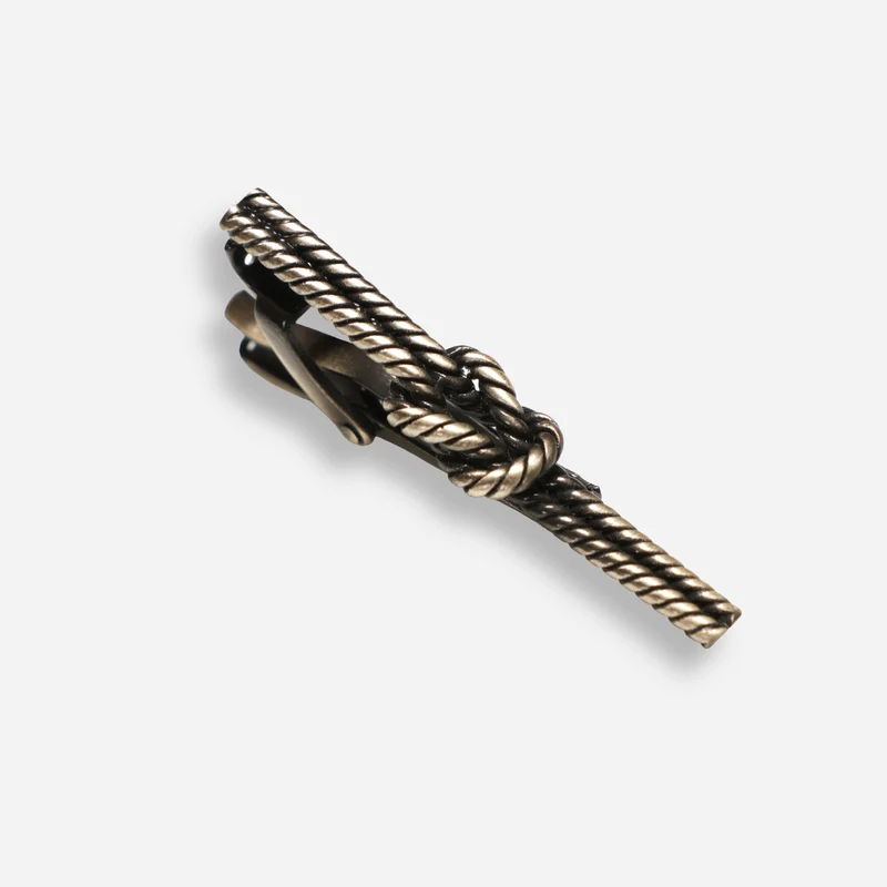 Sailors Knot Silver Tie Bar