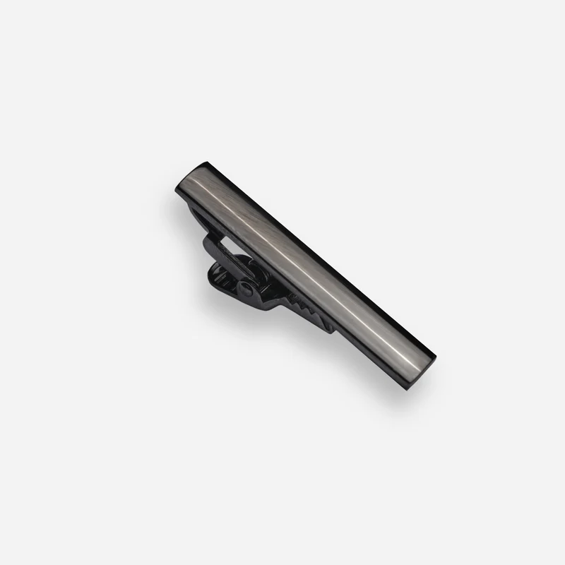Gun Metal Shot Tie Bar