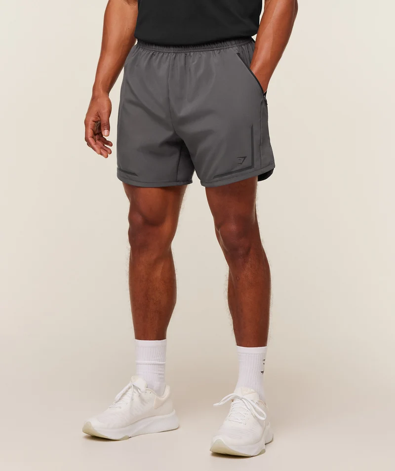 Gymshark Movement Sport 5" Shorts - Onyx Grey
