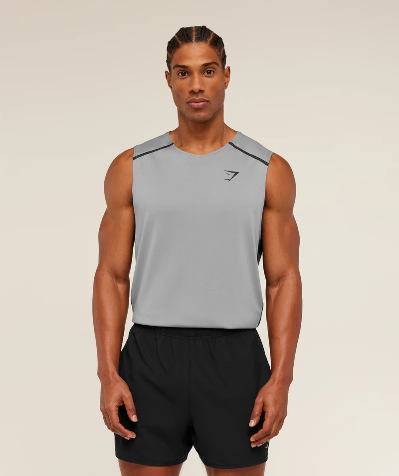 Gymshark Arrival Contrast Tank - Smokey Grey/Onyx Grey