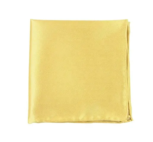 Solid Twill Butter Pocket Square