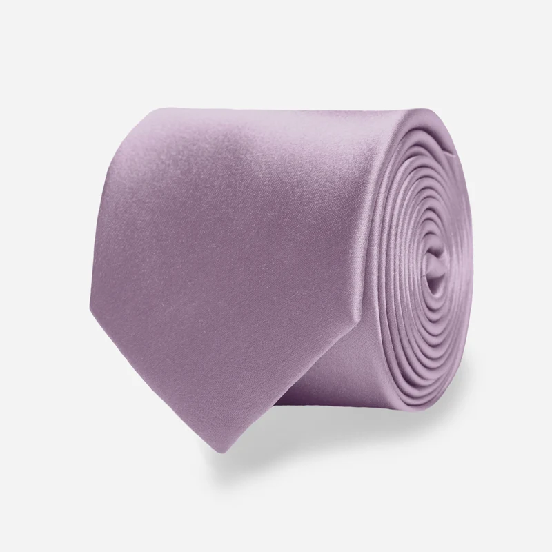 Solid Satin Lilac Tie