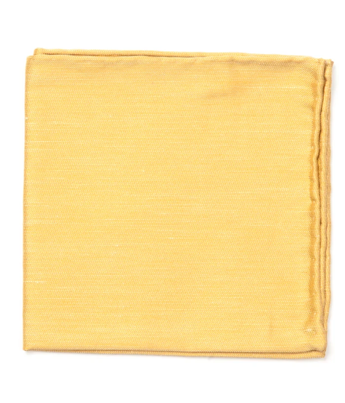 Sand Wash Solid Mustard Pocket Square