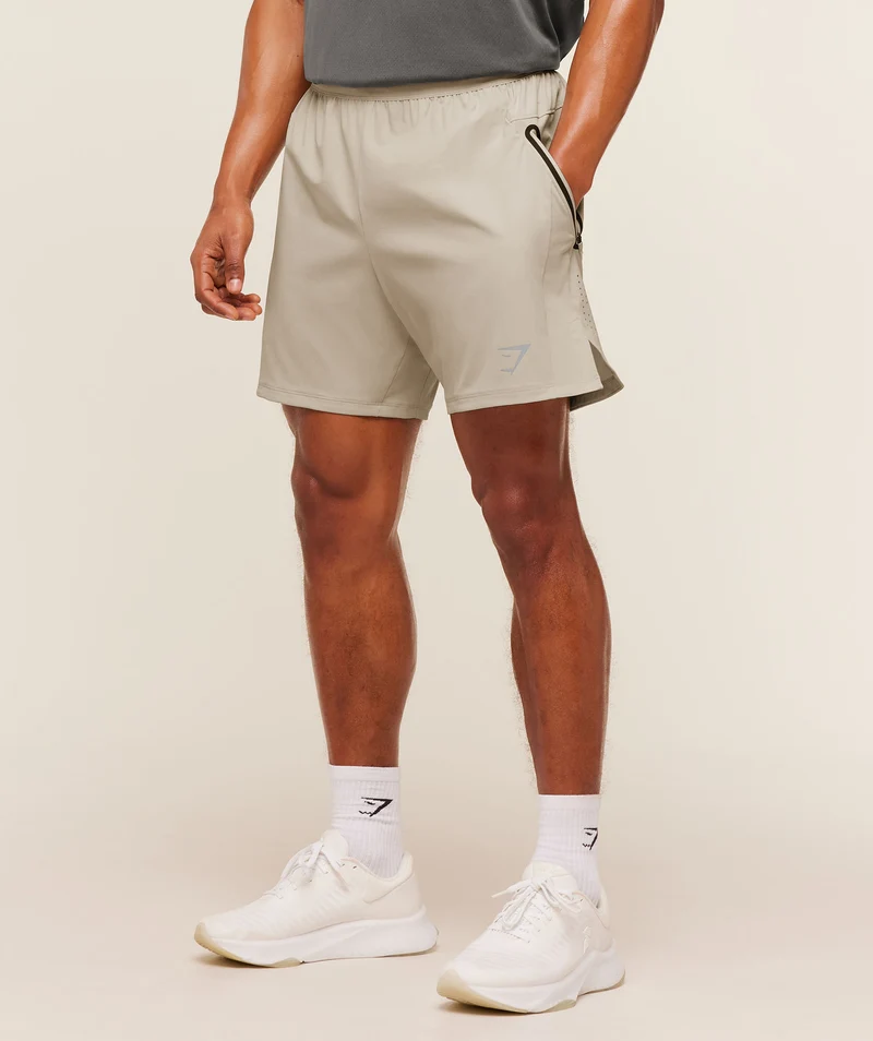 Gymshark Sport Hybrid 6" Shorts - Pebble Grey