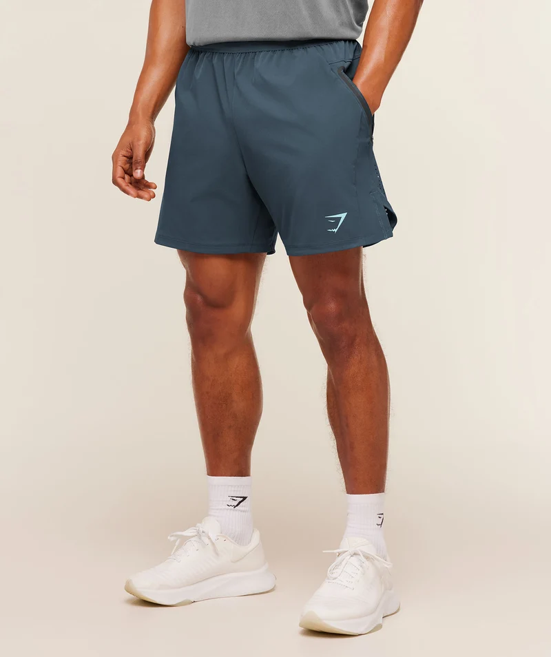 Gymshark Sport Hybrid 6" Shorts - Stealth Blue