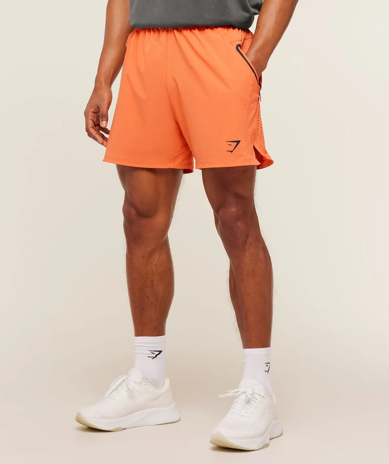 Gymshark Sport Hybrid 6" Shorts - Dayglow Peach