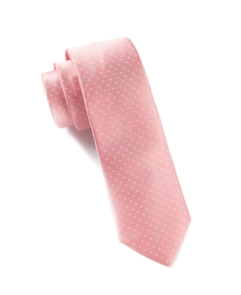 Mini Dots Salmon Pink Tie