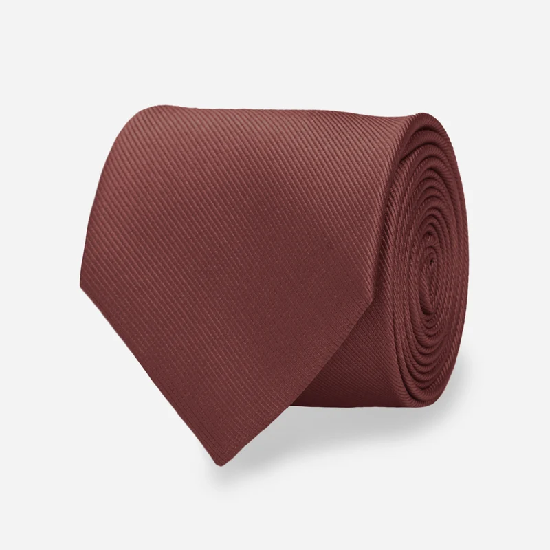 Grosgrain Solid Marsala Tie