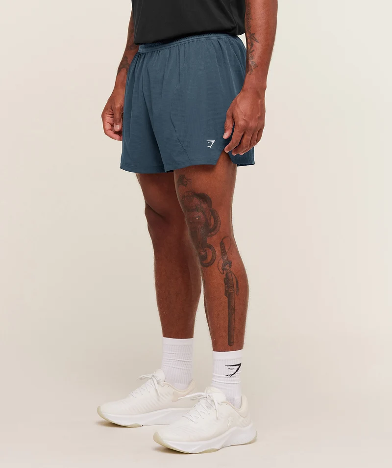 Gymshark Running 5" Shorts - Stealth Blue