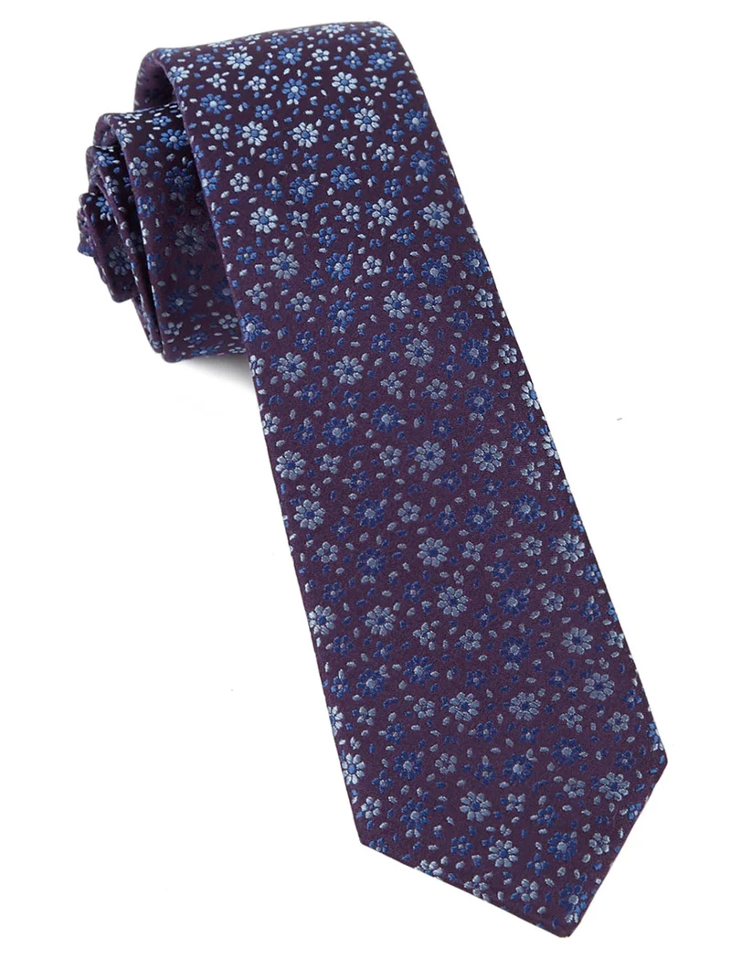 Milligan Flowers Light Purple Tie